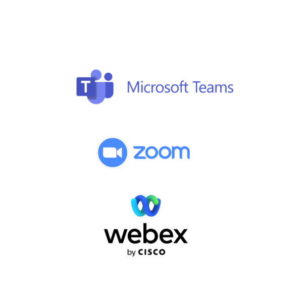 Combineren met Microsoft Team, Zoom, Webex | Comcross